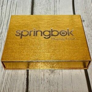 Springbok Playing Cards Americana Double Deck Sealed Gold Presentation Box Set